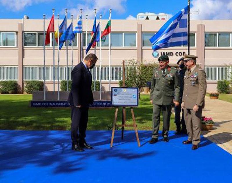 Στα εγκαίνια του Κέντρου Αντιαεροπορικής Άμυνας στα Χανιά ο υπουργός Άμυνας