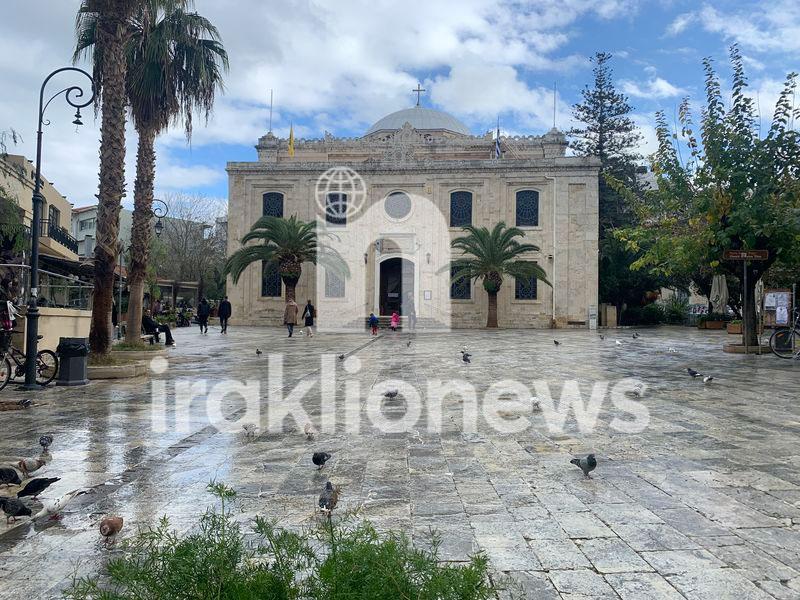 Βροχερό σήμερα το Ηράκλειο (pics)