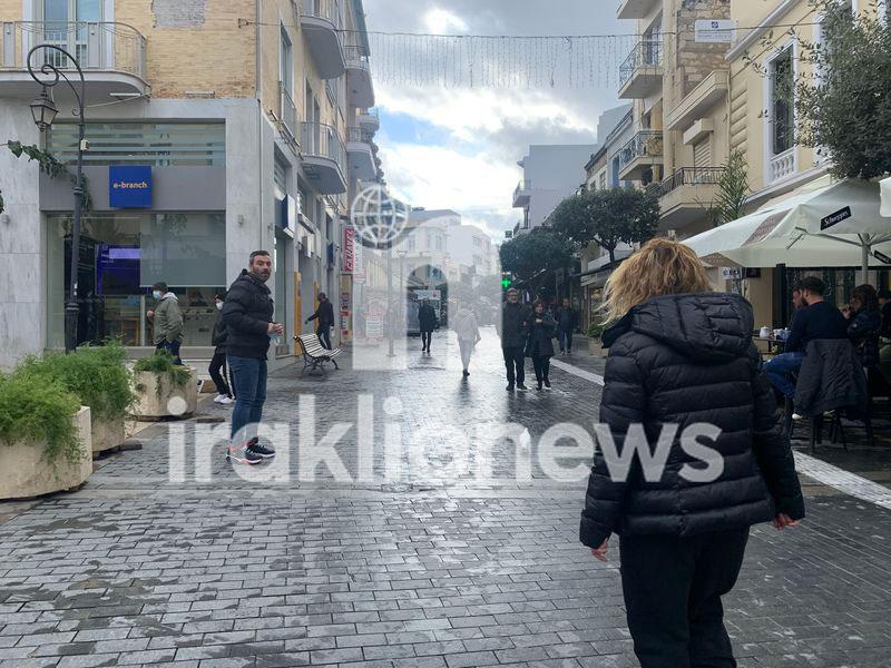 Βροχερό σήμερα το Ηράκλειο (pics)