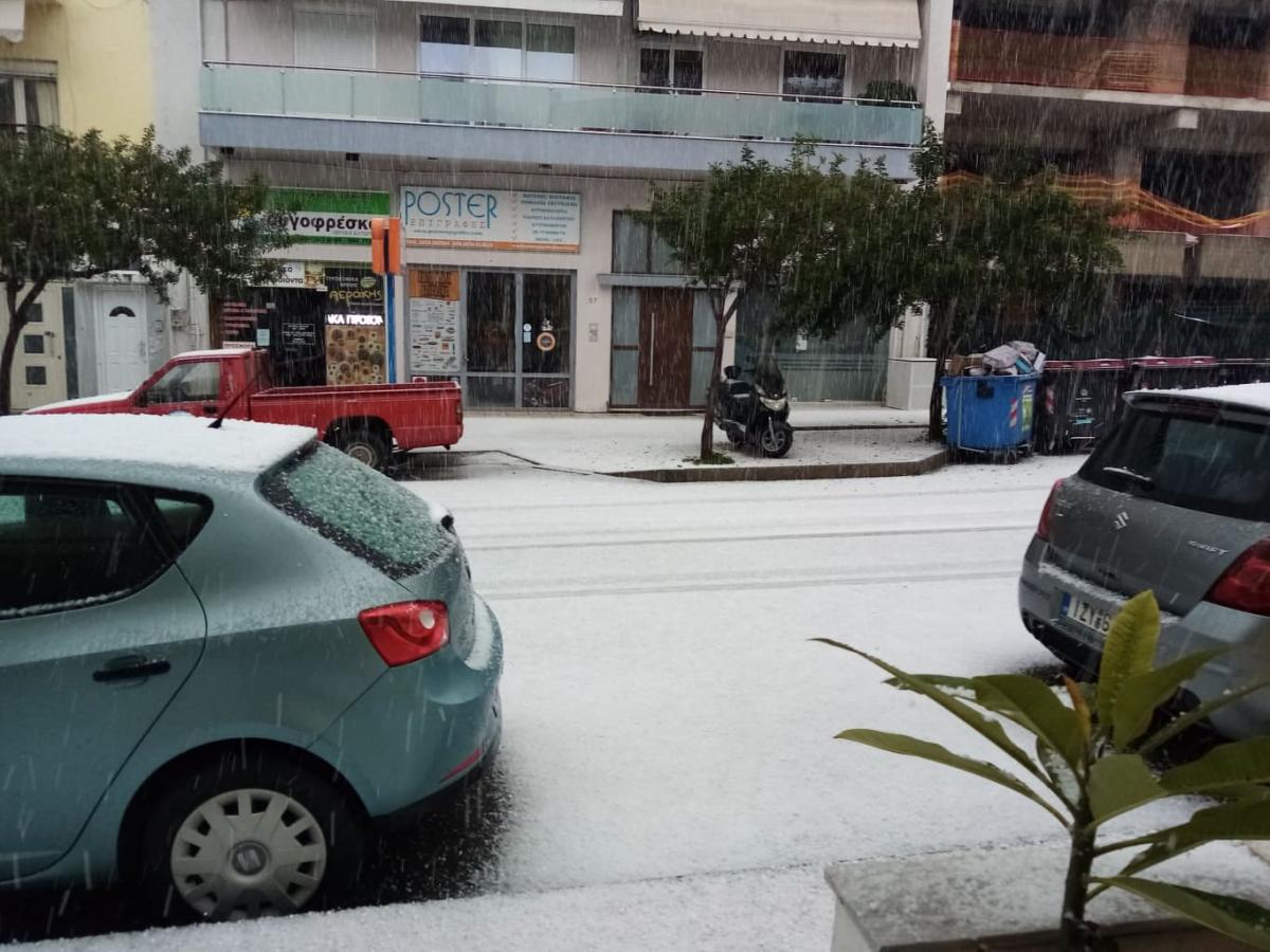 Ηράκλειο: Χιόνι και μέσα στην πόλη (pics)