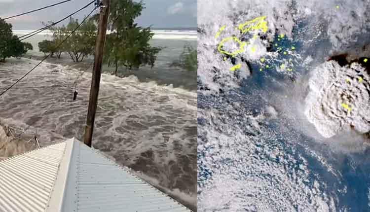 Έκρηξη ηφαιστείου στο νησί Τόνγκα: Σαν να έσκασαν χιλιάδες βόμβες - Προκλήθηκε τσουνάμι