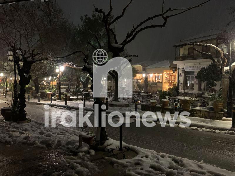 Στα λευκά Αρχάνες και Αρκαλοχώρι (pics+vid)