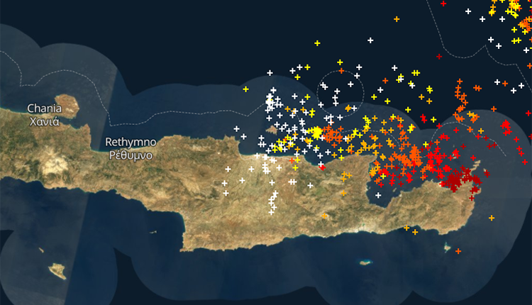 Ισχυρές βροχές και καταιγίδες σε πολλές περιοχές της Κρήτης - Βροχερή και η Τσικνοπέμπτη