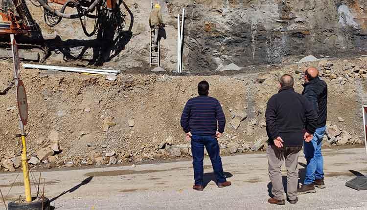 Αυτοψία στα έργα αποκατάστασης στο Σφηνάρι έκανε ο δήμαρχος Κισσάμου