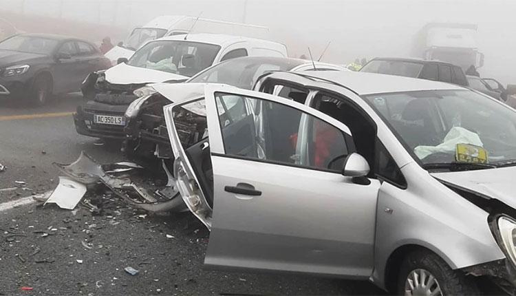 Τρομακτική καραμπόλα 50 αυτοκινήτων στην Εγνατία Οδό λόγω ομίχλης (vid+pics)