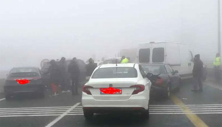 Τρομακτική καραμπόλα 50 αυτοκινήτων στην Εγνατία Οδό λόγω ομίχλης (vid+pics)