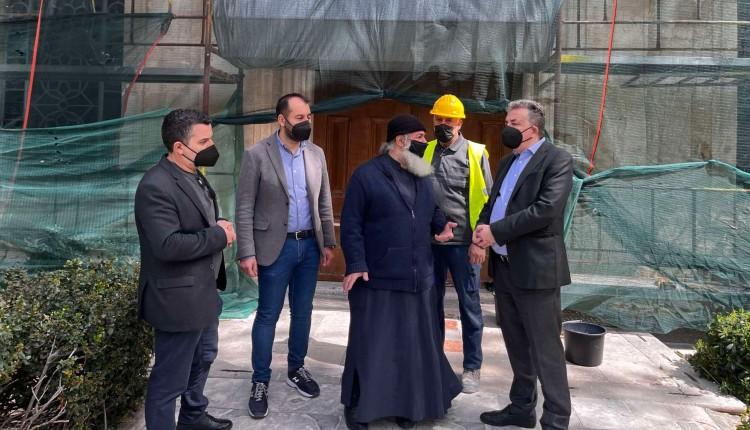 Συνεχίζονται οι εργασίες συντήρησης και αποκατάστασης του εμβληματικού μνημείου του Ιερού Ναού του Αγίου Τίτου (pics)