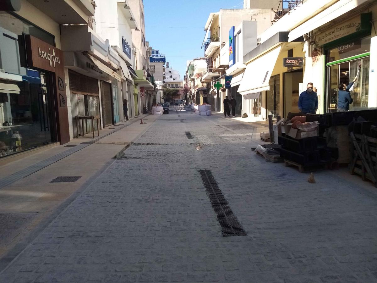 Συνεχίζονται τα έργα στο κέντρο της πόλης (pics)