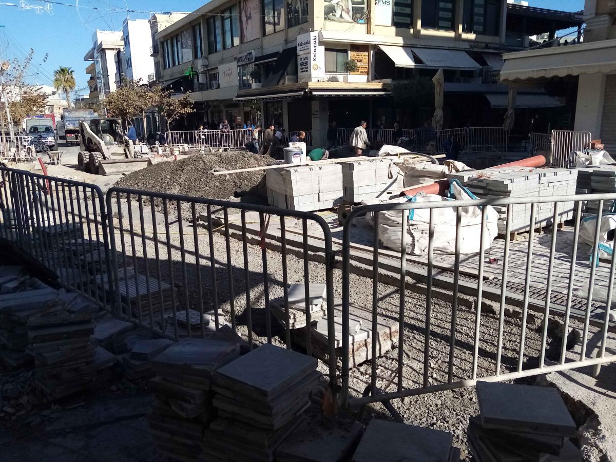 Συνεχίζονται τα έργα στο κέντρο της πόλης (pics)