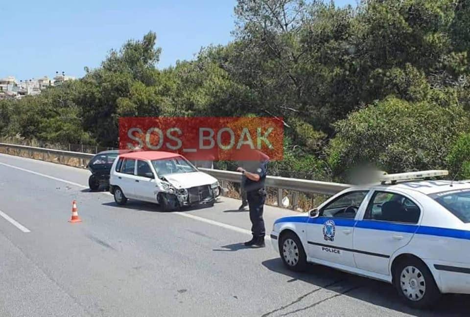 Νέο τροχαίο στο ΒΟΑΚ - Στο σημείο η Τροχαία