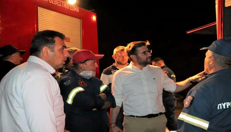 Άμεση κινητοποίηση του Δ. Μαλεβιζίου για την φωτιά στην Κέρη (pics)
