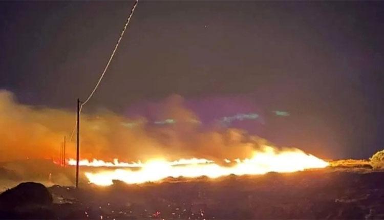 Μεγάλη φωτιά στην Πάρο - Ορατή από τη Νάξο (pics + vid)