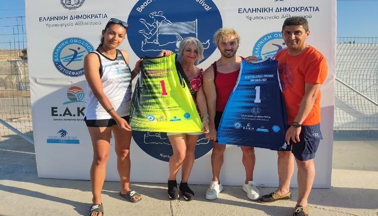 Έκλεψε την παράσταση στο Φεστιβάλ Μπιτς Βόλεϊ η συμμετοχή των Αυγενάκη και Μελισσανίδη (pics)