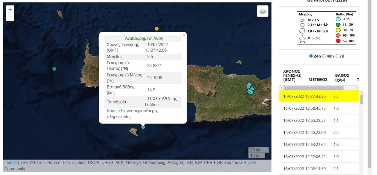 Νέος δυνατός σεισμός "ταρακούνησε" τη Νότια Κρήτη!