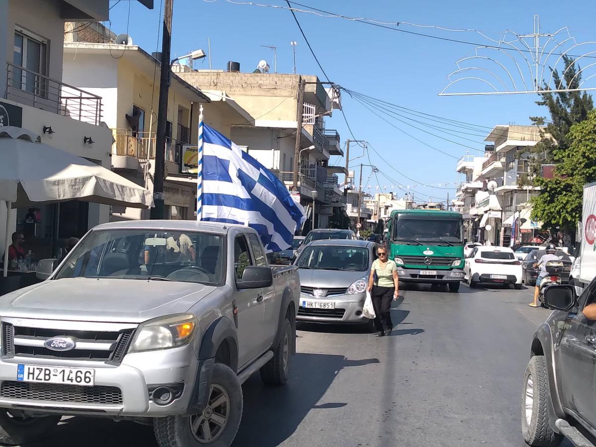 Τυμπάκι: Με μεγάλη συμμετοχή κατευθύνονται προς το αεροδρόμιο Ηρακλείου για το αγροτικό συλλαλητήριο (pics) 4 Τυμπάκι: Με μεγάλη συμμετοχή κατευθύνονται προς το αεροδρόμιο Ηρακλείου για το αγροτικό συλλαλητήριο (pics)
