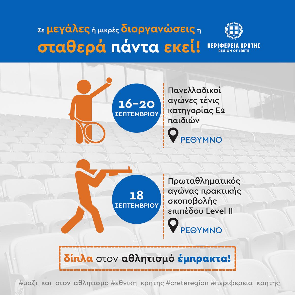 Ξεκινούν σήμερα στο Ρέθυμνο οι πανελλαδικοί αγώνες Τέννις