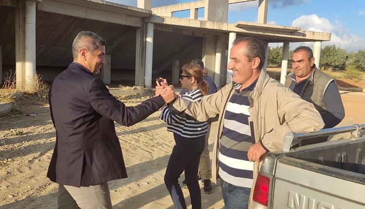 Στο υπό κατασκευή κλειστό του Ασημίου ο Λευτέρης Αυγενάκης (pics)