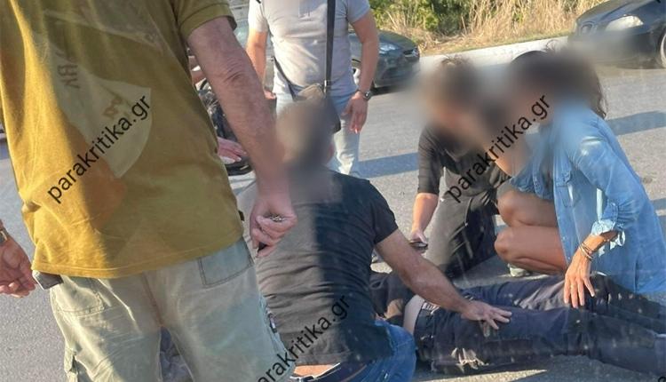 Στο νοσοκομείο ο δικυκλιστής τροχαίου στα Χανιά (pic)