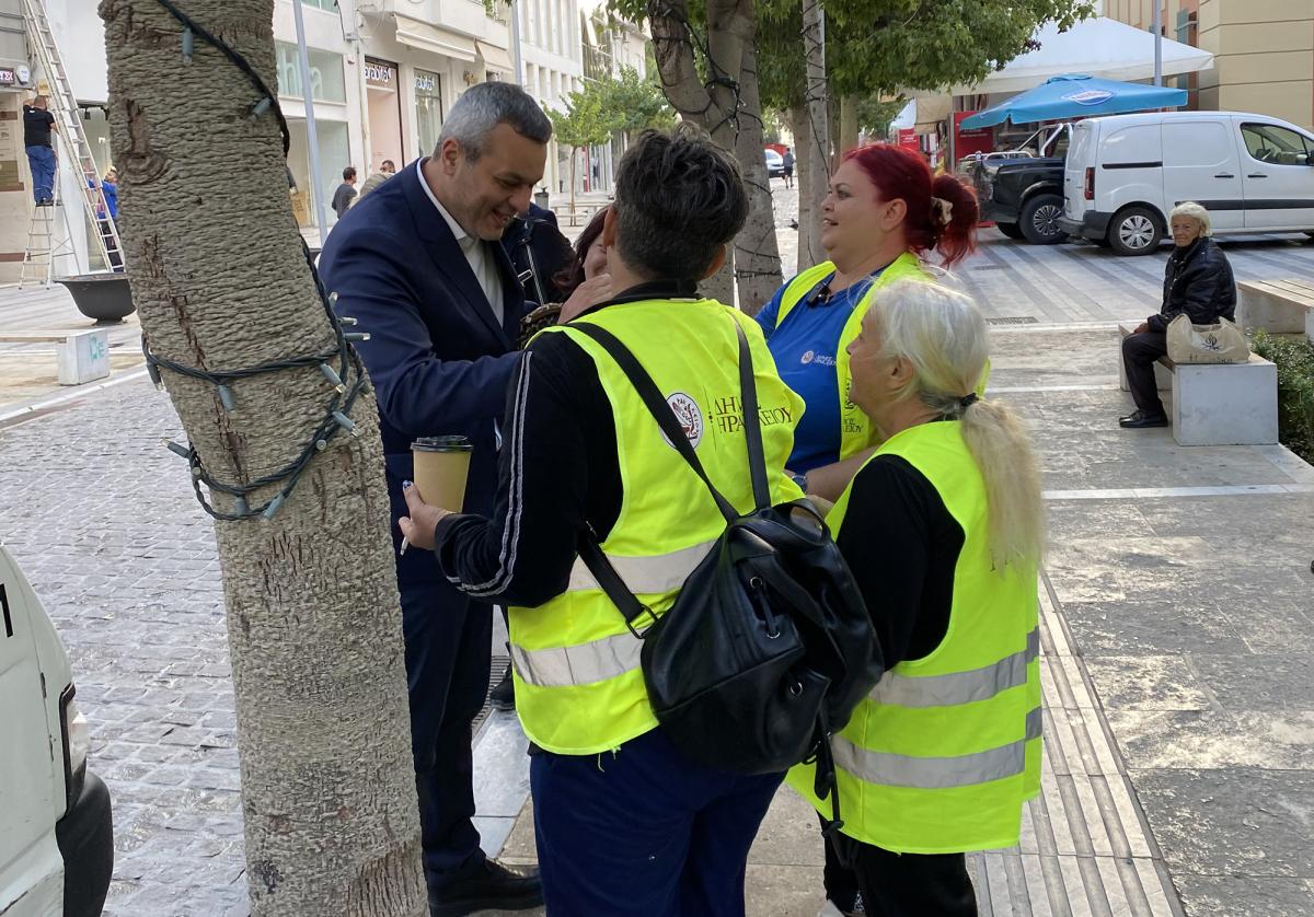Σταθερός συμπαραστάτης των συμβασιούχων εργαζομένων του Δήμου Ηρακλείου ο Χάρης Μαμουλάκης