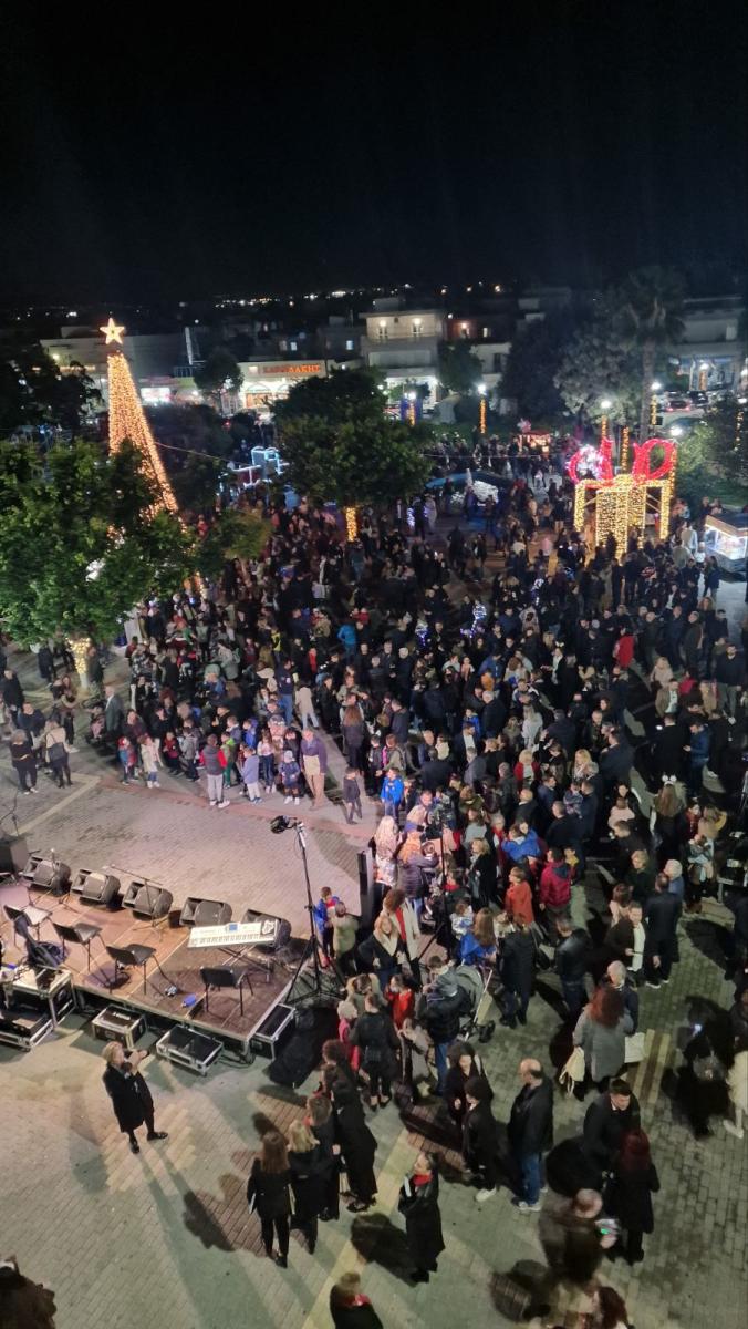 Αφιερωμένη στα παιδιά η εκδήλωση φωταγώγησης του Χριστουγεννιάτικου δέντρου στο Γάζι