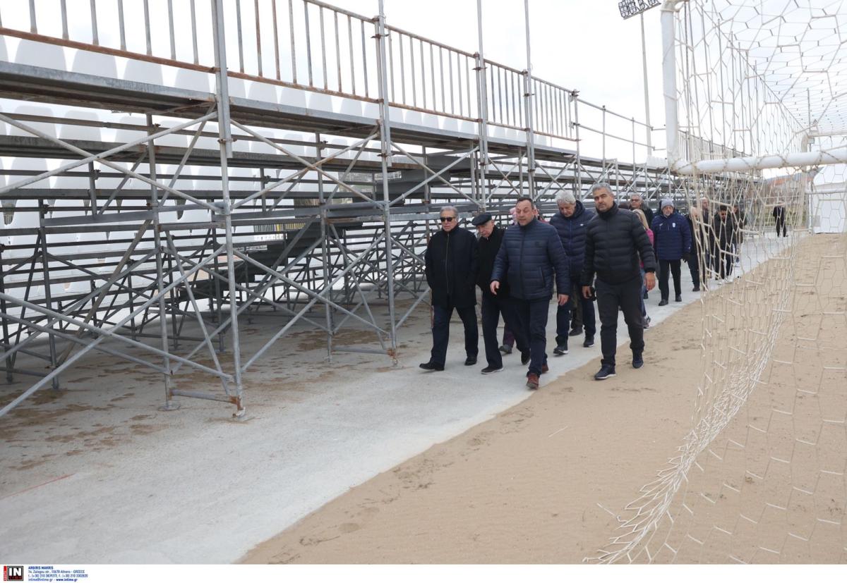 Διθυραμβικά σχόλια της ΔΕΜΑ μετά την επίσκεψη και την ξενάγησή τους από τον Λευτέρη Αυγενάκη, στο Karteros Beach Sports Center