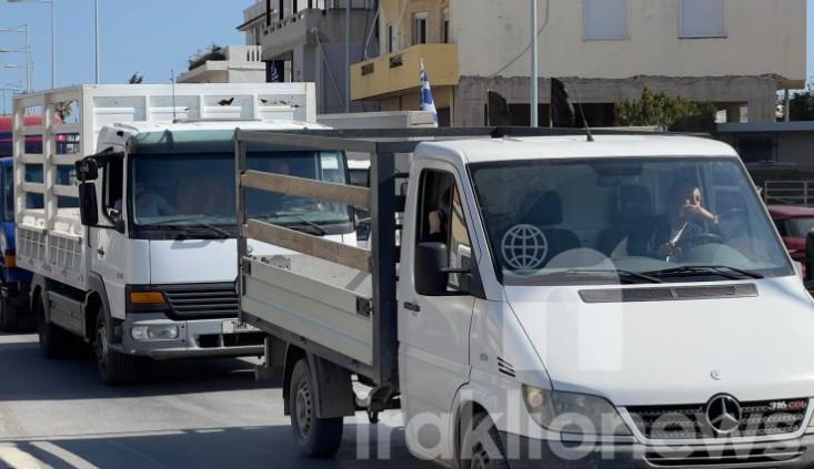 Ηράκλειο: Κινητοποίηση μελισσοκόμων με μηχανοκίνητη πορεία (pics, vid)