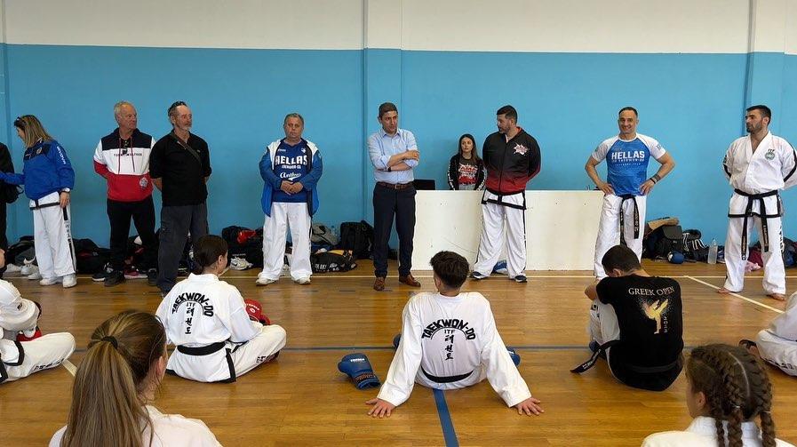Ο Λ. Αυγενάκης στο Αγωνιστικό σεμινάριο Taekwondo ITF