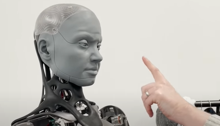 Ανθρωποειδές ρομπότ Ameca...ενοχλήθηκε γιατί του άγγιξαν τη μύτη (VIDEO)