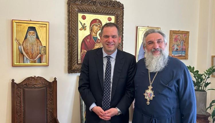 Με τον Αρχιεπίσκοπο Κρήτης κ.κ. Ευγένιο συναντήθηκε ο υποψήφιος βουλευτής του ΠΑΣΟΚ – ΚΙΝΑΛ Φ. Λαμπρινός