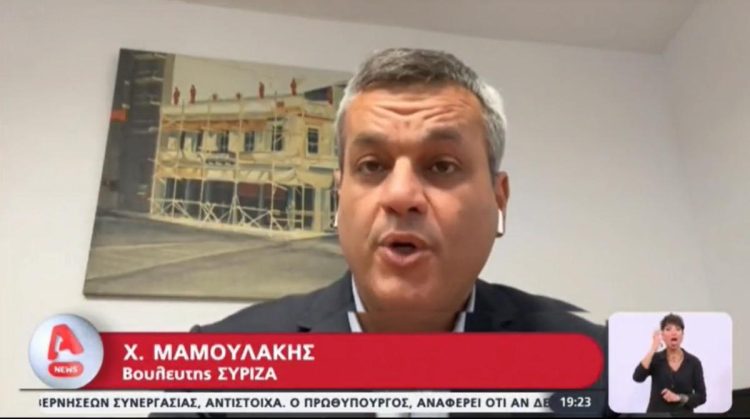 Παρέμβαση Χάρη Μαμουλάκη στο κεντρικό δελτίο ειδήσεων του Alpha, με αφορμή Ερώτησή του προς την Υπουργό Παιδείας