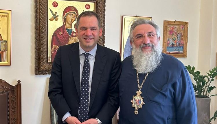 Με τον Αρχιεπίσκοπο Κρήτης κ.κ. Ευγένιο συναντήθηκε ο υποψήφιος βουλευτής του ΠΑΣΟΚ – ΚΙΝΑΛ Φ. Λαμπρινός
