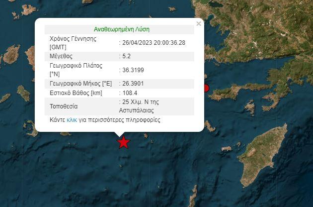 Η θέση του Ε. Λέκκα για τον σεισμό των 5.2 ρίχτερ στην Αστυπάλαια - "Δεν είναι ανησυχητικός"