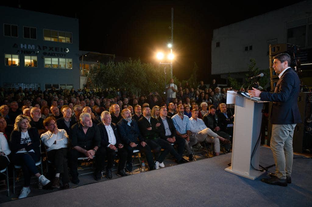 Πλήθος κόσμου και αμέριστη στήριξη στην εκδήλωση του Λ. Αυγενάκη στις Μοίρες (pics)