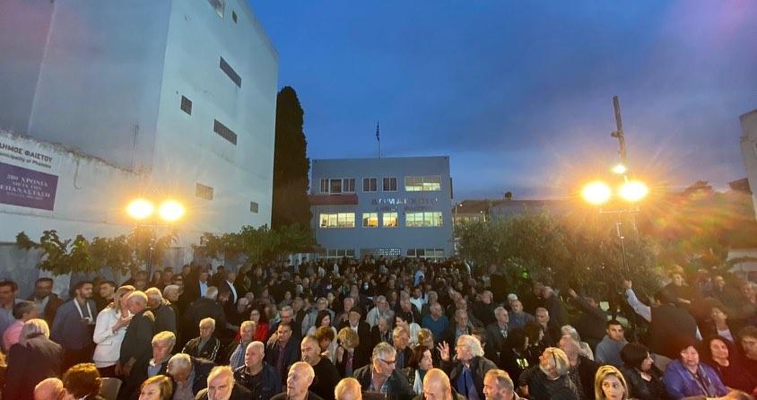 Πλήθος κόσμου και αμέριστη στήριξη στην εκδήλωση του Λ. Αυγενάκη στις Μοίρες (pics)