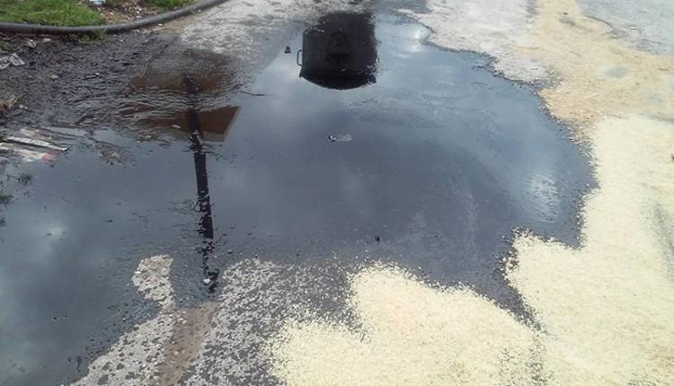 Ηράκλειο: Κίνδυνος ατυχήματος πίσω από το Τζάμπο – Έχουν πέσει λάδια στο οδόστρωμα