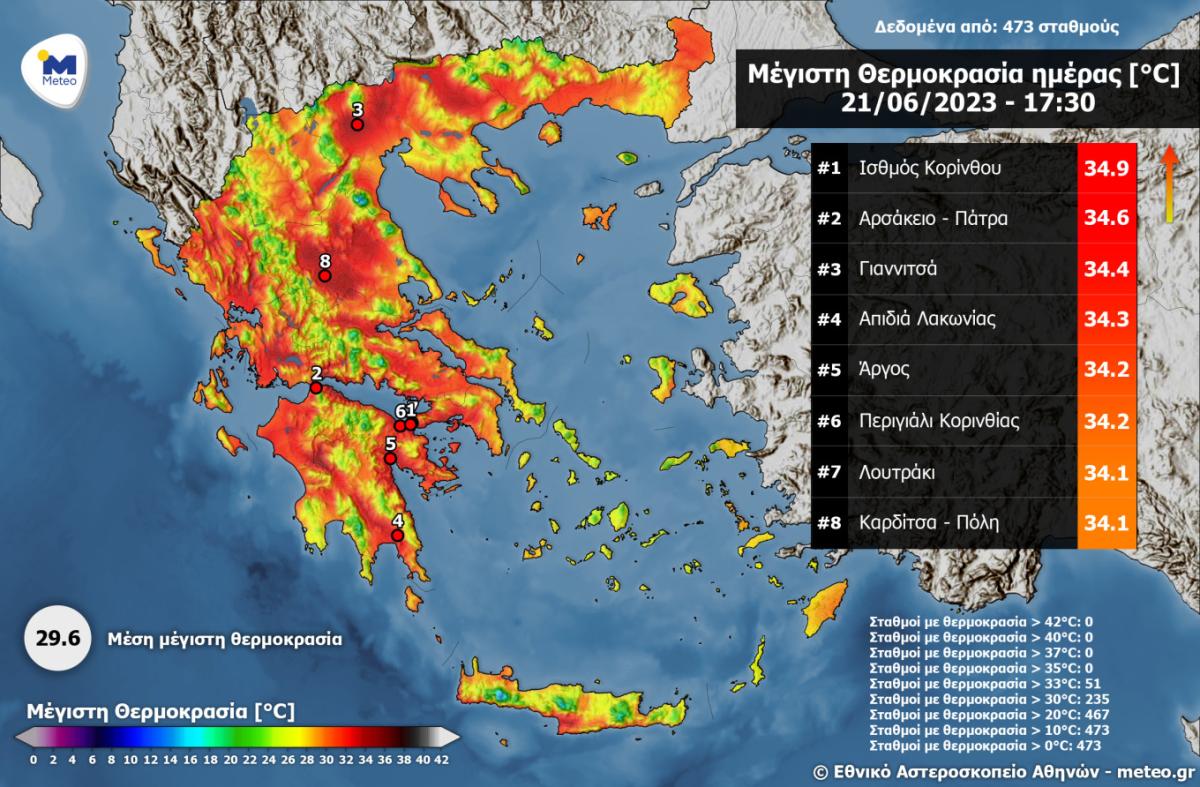 Προ των πυλών μίνι καύσωνας - Στα ύψη ο υδράργυρος το Σαββατοκύριακο