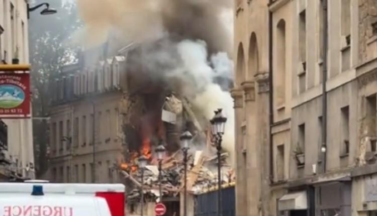 Συναγερμός στο Παρίσι: Ισχυρή έκρηξη - Κτήρια τυλίχθηκαν στις φλόγες - Δείτε βίντεο