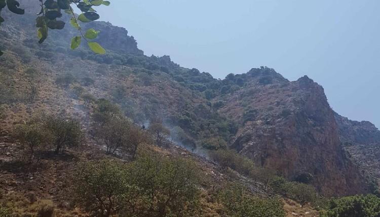 Ηράκλειο: Συναγερμός στην Πυροσβεστική για πυρκαγιά στο φαράγγι του Αλμυρού (pics)