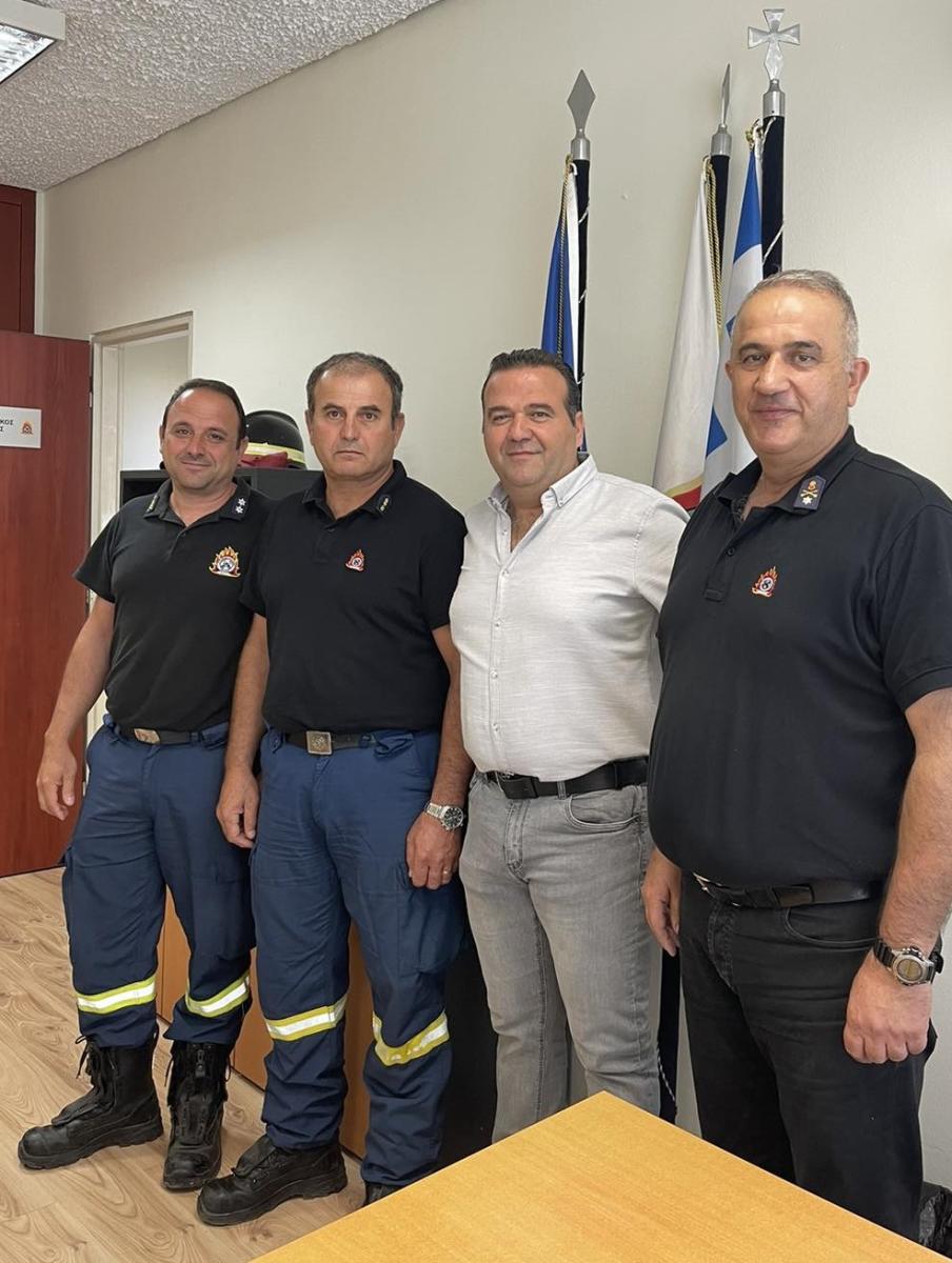 Την Πυροσβεστική Υπηρεσία επισκέφτηκε ο Δημήτρης Πιτσικάκης