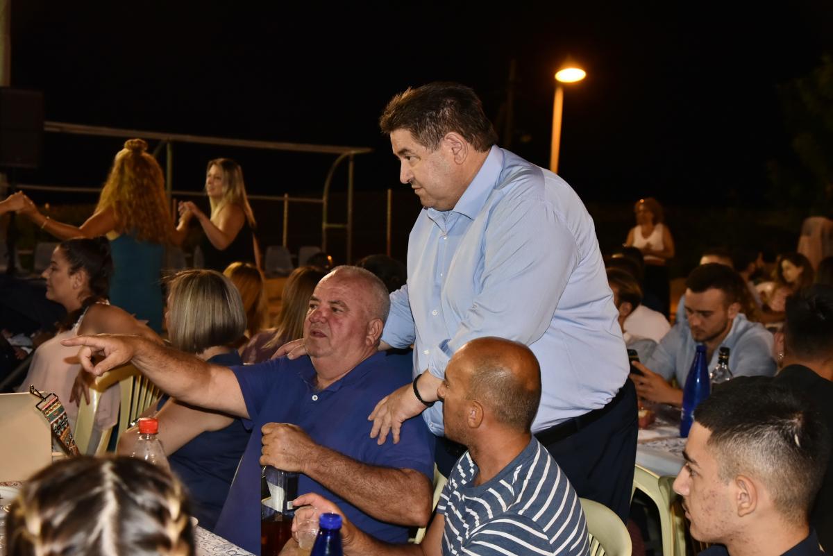 Ο Μιχάλης Καραμαλάκης στην εκδήλωση της Μινωικής στο Αθλητικό Κέντρο Φορτέτσας