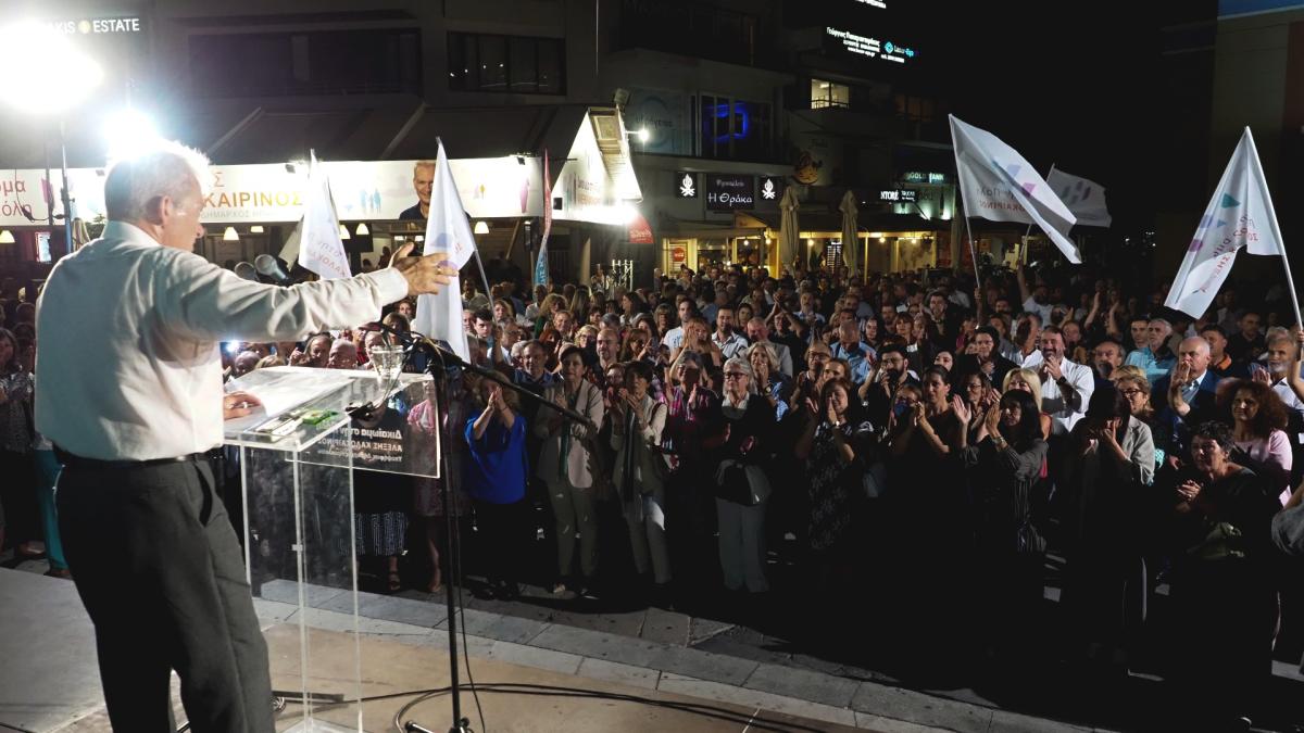 Ισχυρό μήνυμα νίκης από την πλατεία Ελευθερίας για τον Αλέξη Καλοκαιρινό