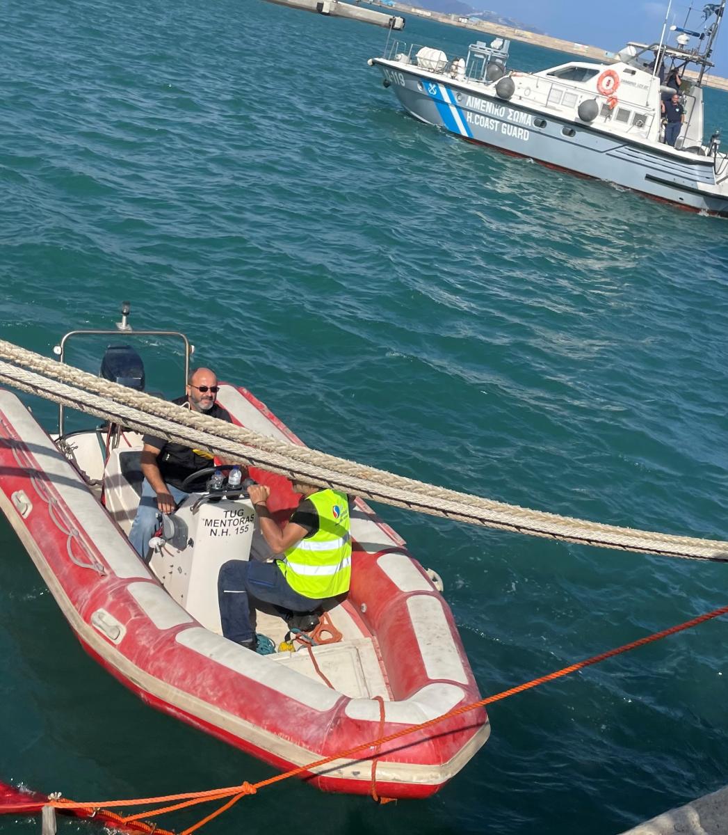 Ασκηση αντιμετώπισης θαλάσσιας ρύπανσης στο Λιμάνι Ηρακλείου