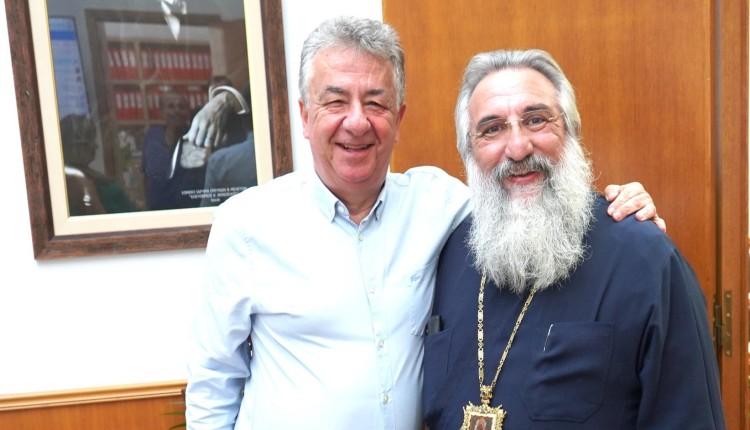 Επίσκεψη και ευχές του Αρχιεπισκόπου Κρήτης στον Περιφερειάρχη για την επανεκλογή του