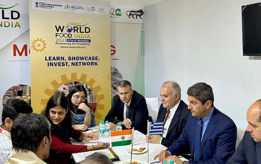 Νέο Δελχί: Συζητήσεις Αυγενάκη με Ινδούς υπουργούς για να γίνει η Ελλάδα κέντρο προώθησης προϊόντων και πύλη εισόδου της Ινδίας στην ΕΕ