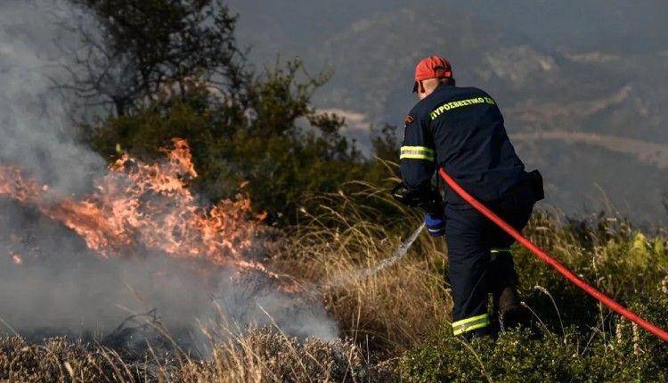 Ηράκλειο: Συναγερμός στην Πυροσβεστική για πυρκαγιά σε δύσβατο σημείο