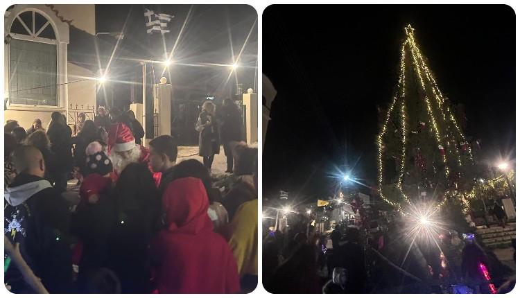 Παρουσία πλήθους κόσμου πραγματοποιήθηκε η φωταγώγηση του Χριστουγεννιάτικου δέντρου στην Πόμπια - Βίντεο και φωτογραφίες