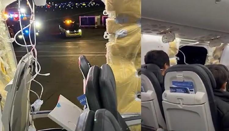 Θρίλερ στα 16.000 πόδια: Αεροπλάνο της Alaska Airlines έχασε μέρος της ατράκτου εν πτήση – Σοκαριστικά βίντεο