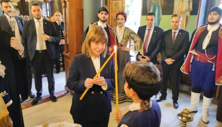 Στο Ρέθυμνο για τα Θεοφάνεια η Πρόεδρος της Δημοκρατίας Κατερίνα Σακελαροπούλου - Δείτε εικόνες