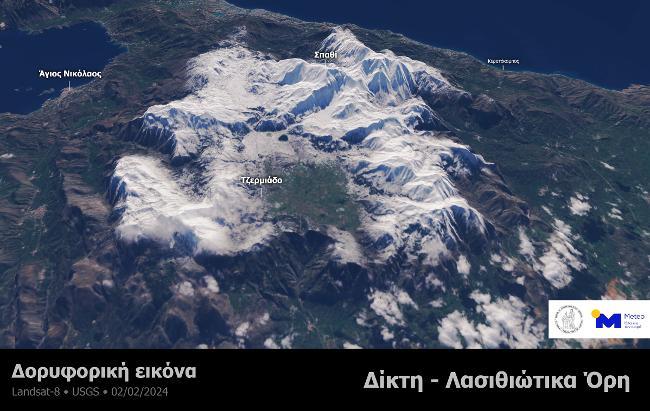 Κρήτη: Ο χιονισμένος Ψηλορείτης από ψηλά - Εικόνες που κόβουν την ανάσα απ' τα Λασιθιώτικα όρη (pics)