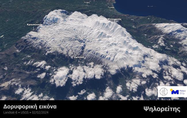 Κρήτη: Ο χιονισμένος Ψηλορείτης από ψηλά - Εικόνες που κόβουν την ανάσα απ' τα Λασιθιώτικα όρη (pics)